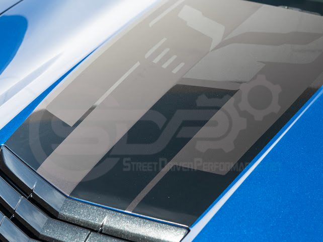 2014-2019 CORVETTE C7 BASE | JAKE SKULL LOGO HOOD VINYL DECAL STRIPE